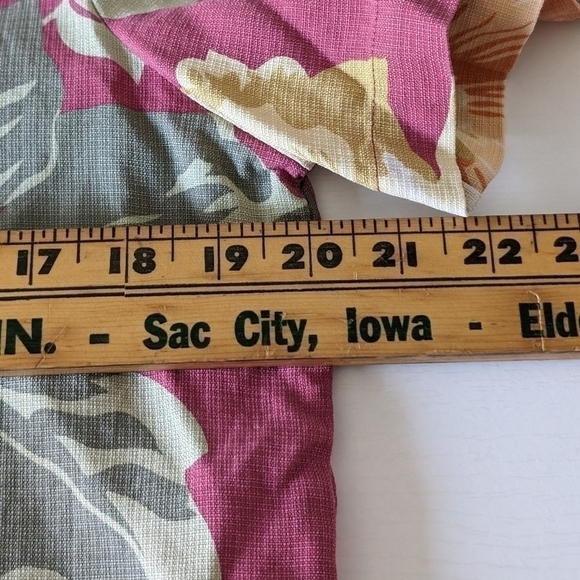 Vintage Tommy Bahama Floral Silk Hawaiian Shirt Women's Small Red - Picture 6 of 7